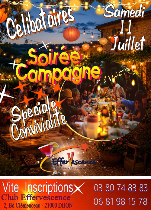Effervescence - Soirée Campagne & Convivialité - 11 Juillet 2026